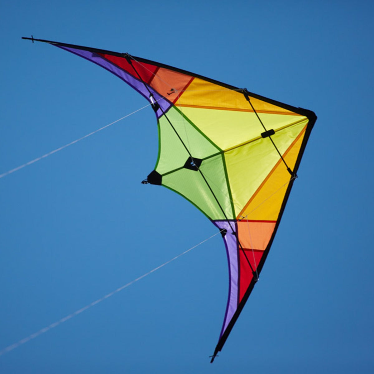 Kinderdrachen Zweileiner Lenkdrachen HQ Rookie Rainbow 120cm Flugdrache