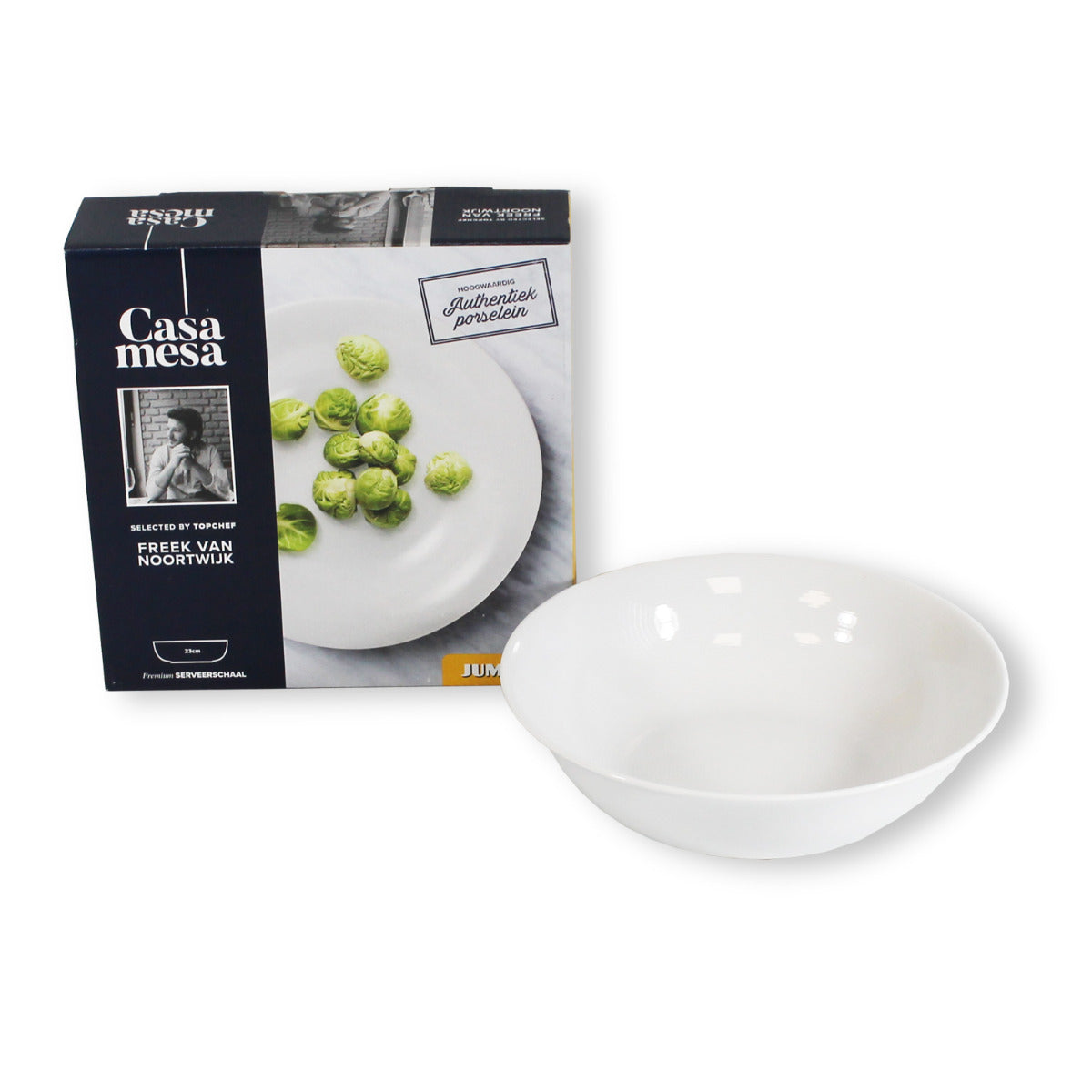 Casa Mesa Schale Schüssel Porzellan weiß 23 cm Müslischale Frühstücksschüssel