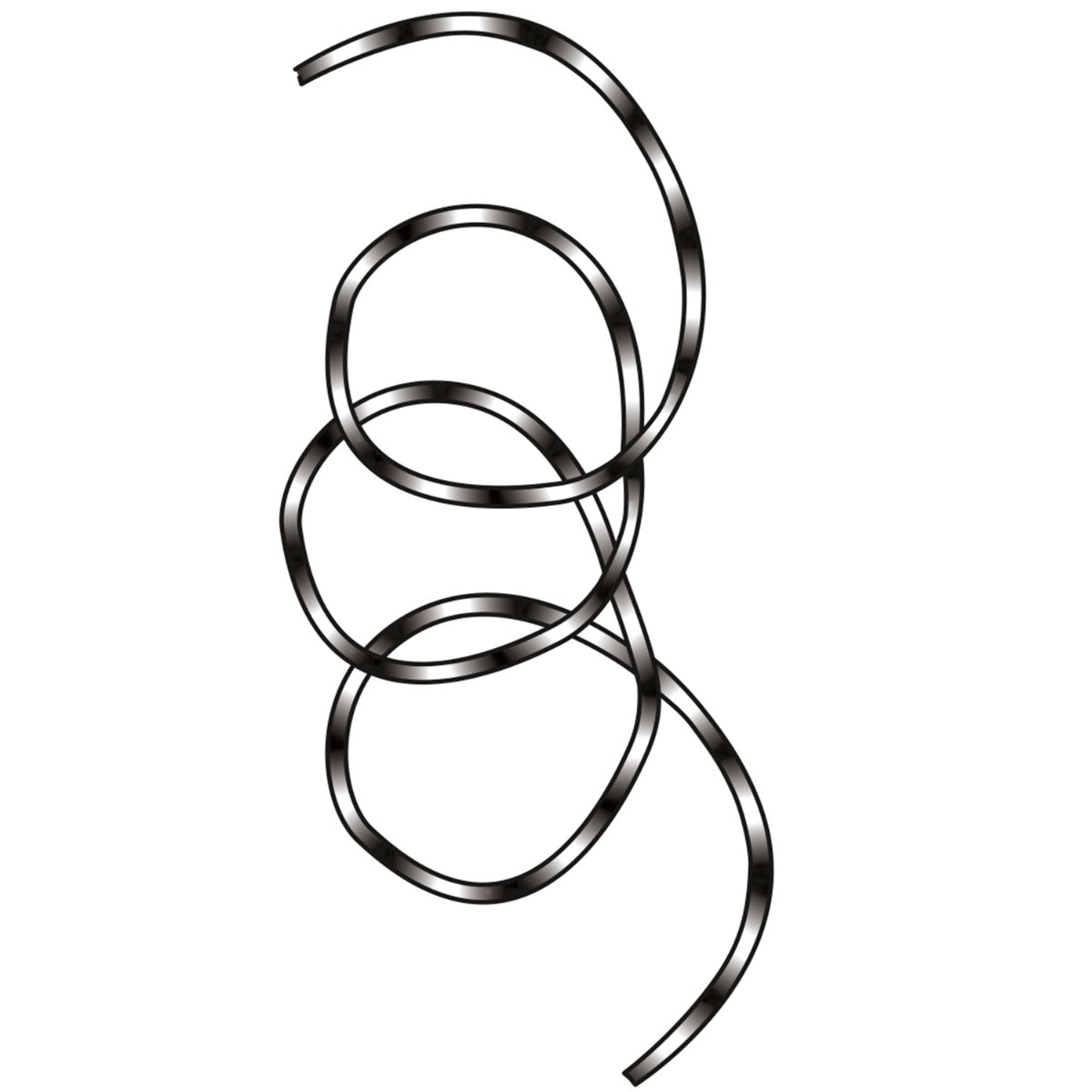 HQ Tube Tail Black & White Gradient 24 m Drachenschwanz Drachenzubehör Leinenschmuck