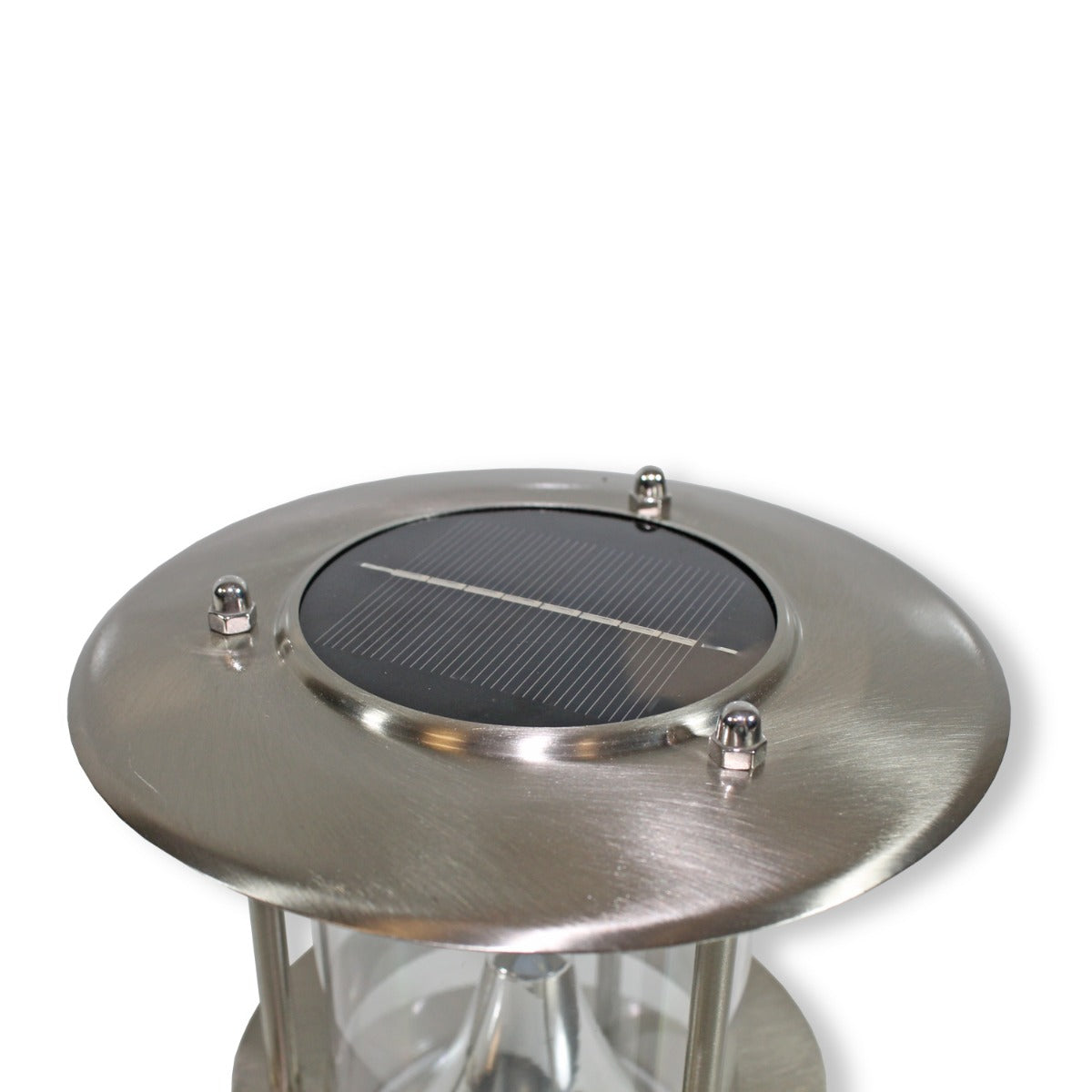 Edelstahl Solar Gartenleuchte mit 6 LED Solarlampe Gartenbeleuchtung Wegbeleuchtung