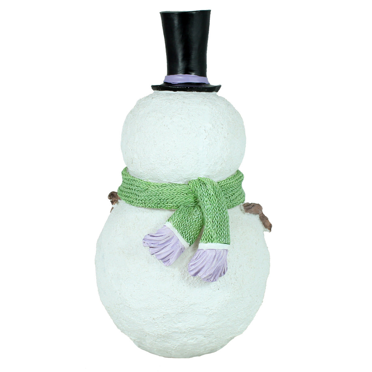Schneemann Figur Zylinder Weihnachtsfiguren für draußen Schneemann Deko outdoor Weihnachtsdeko