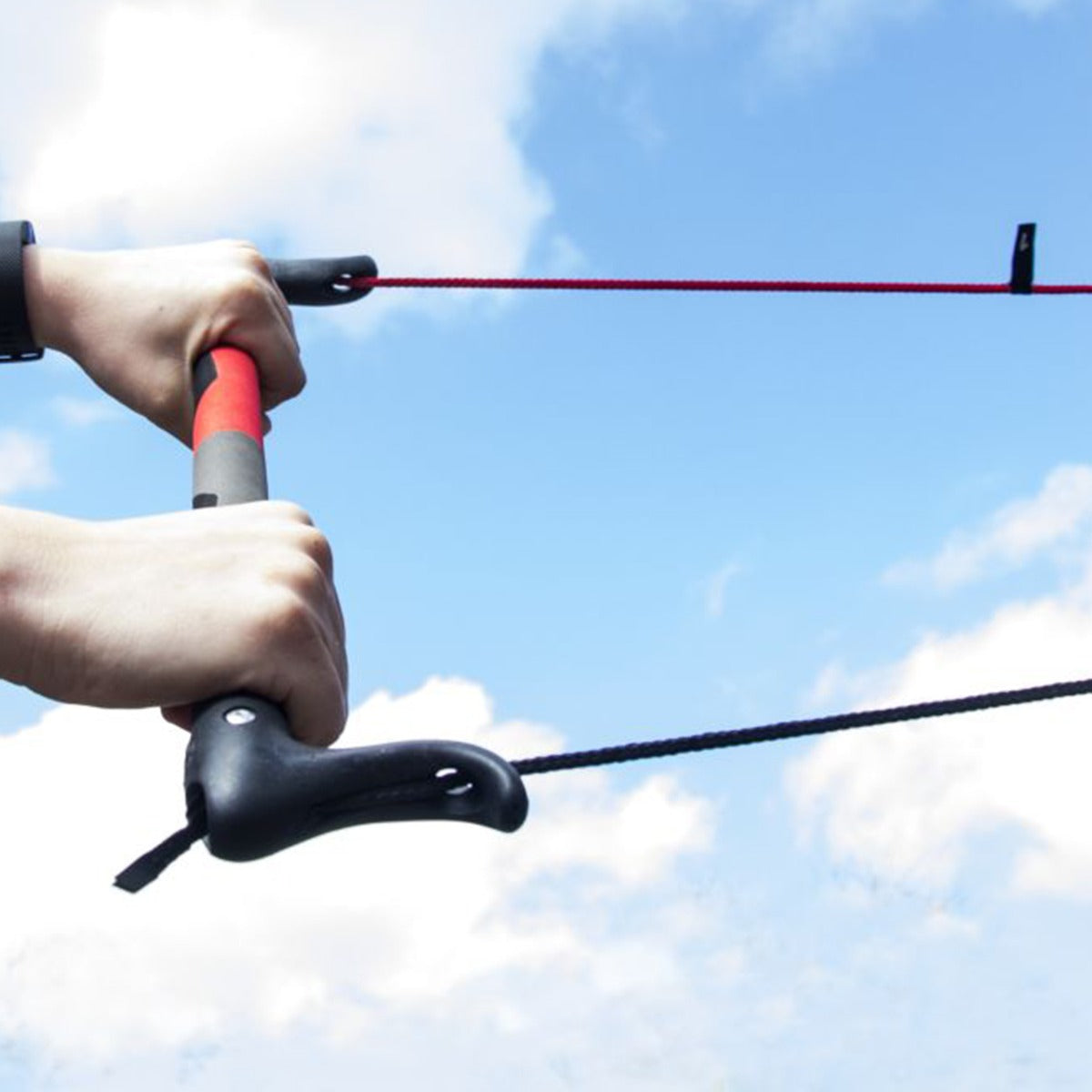 Peter Lynn Control Bar Lenkstange für 2 Leiner Lenkdrachen und Matten Alu 52 cm EVA ummantelt