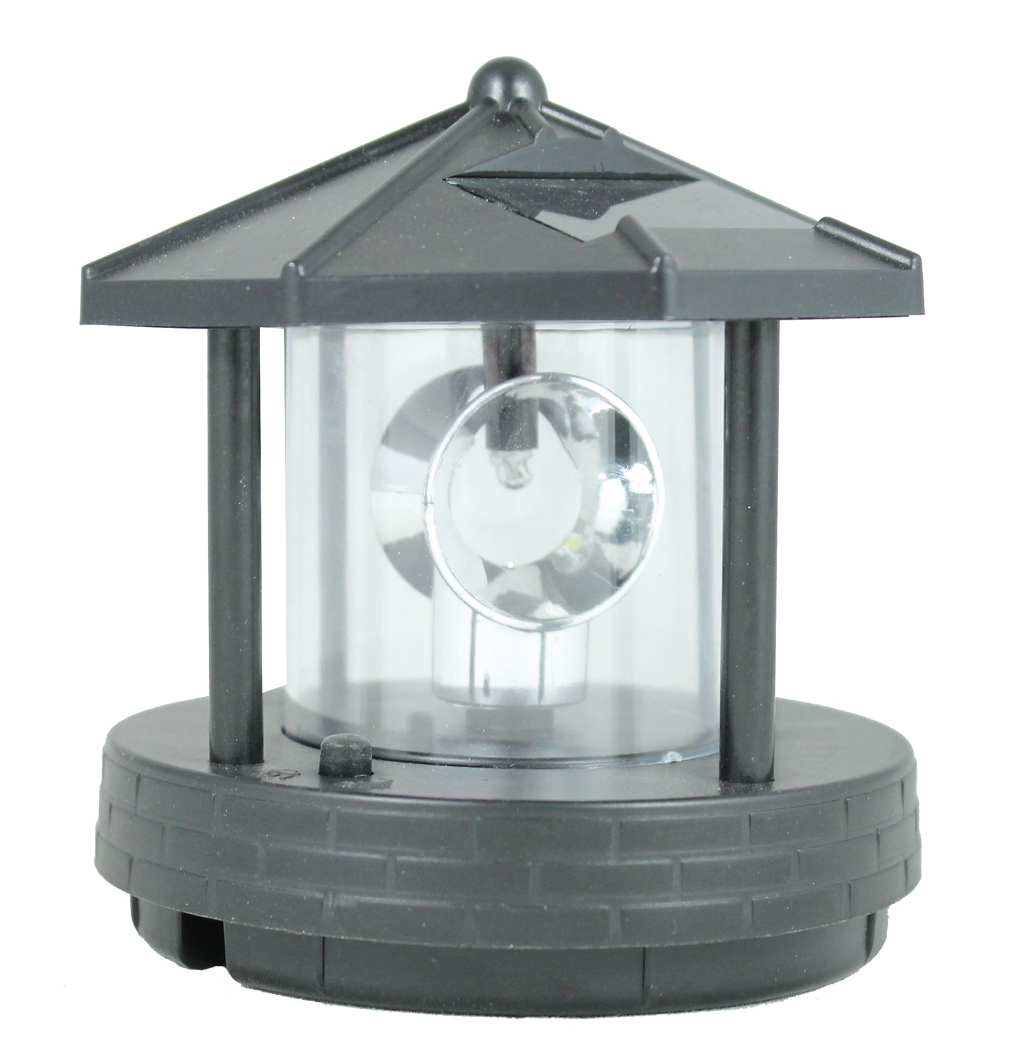 Leuchtturm Ersatzkopf für Deko Solar Leuchttürme mit Leuchtfeuer drehbar Solarkopf Ersatzteil