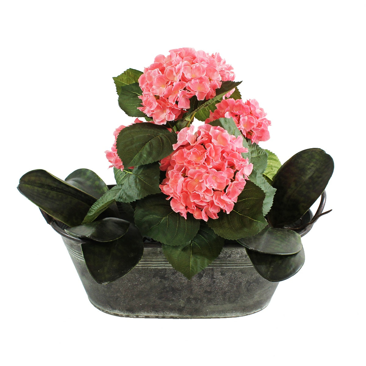 Pflanztopf Pflanzgefäß Zinktopf Old Green 43cm Oval Blumentopf Metall Übertopf