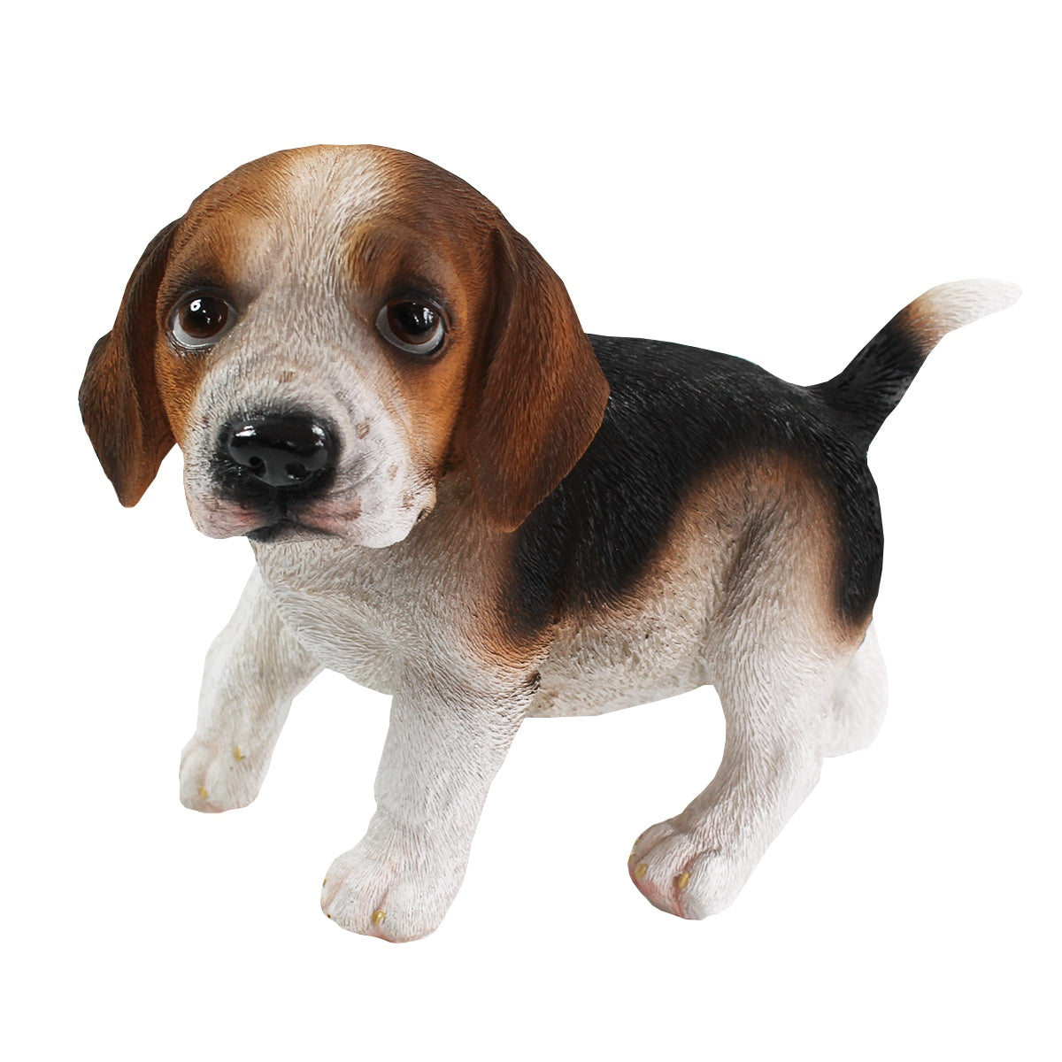 Beagle Figur stehend Hundefigur lebensecht Deko Hundefigur