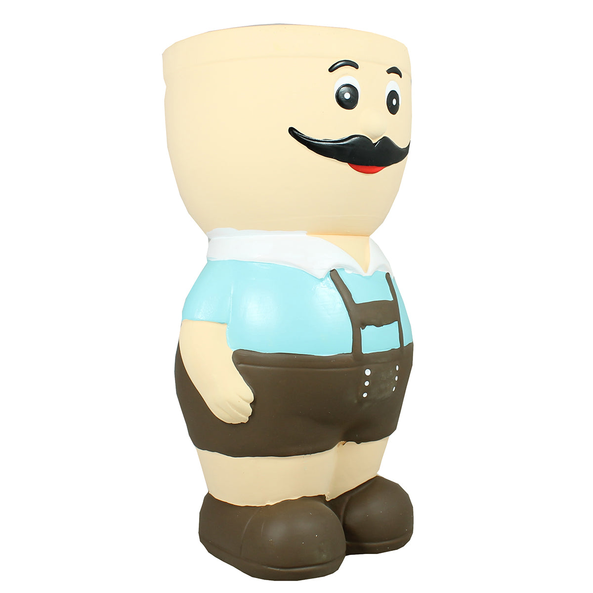 Blumentopf Figur Sepp aus Keramik Kräutertopf Übertopf für Blumen Pflanztopf