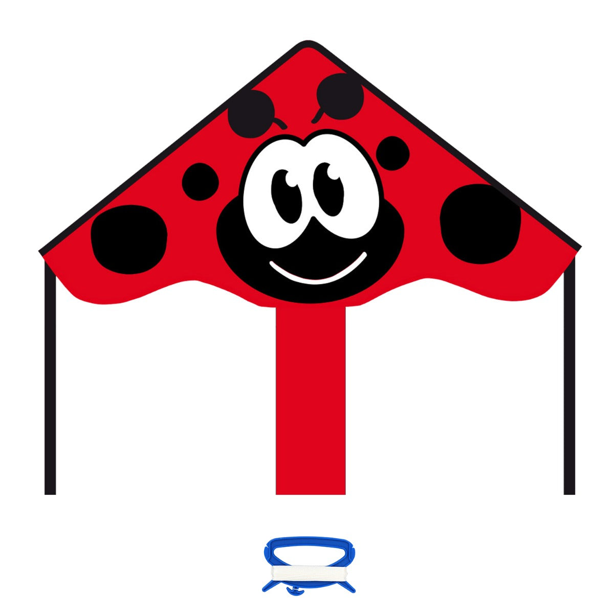 Kinderdrachen Einleiner Drachen HQ Simple Flyer Ladybug 85 cm Flugdrachen