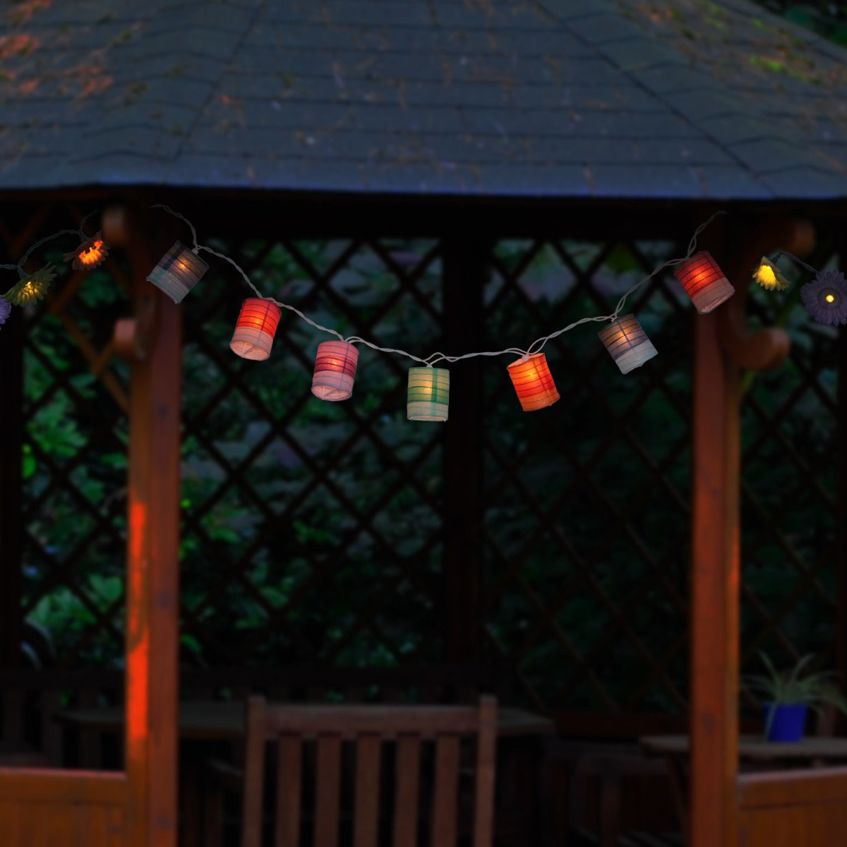 Party Lichterkette Lampion Partybeleuchtung Beach Party Deko Strandparty