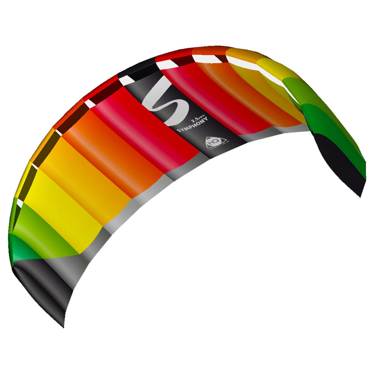HQ Lenkmatte Symphony Pro 2.5 Rainbow Allround Lenkdrachen Kite Matte