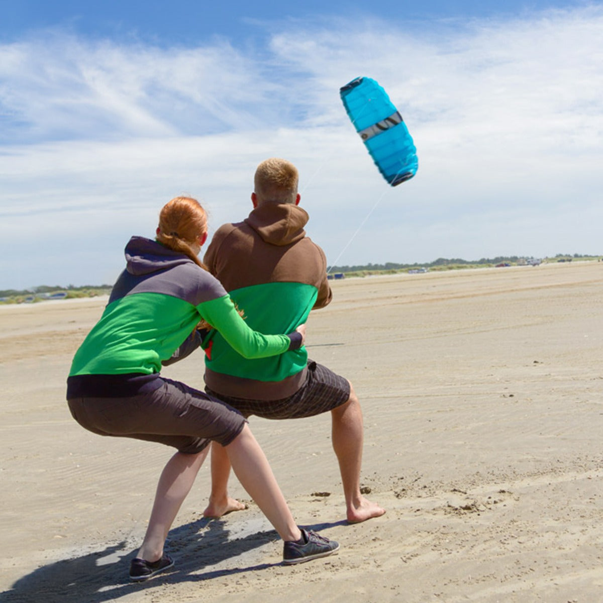 HQ Lenkmatte Symphony Pro 2.5 Neon Blue Allround Lenkdrachen Kite Matte