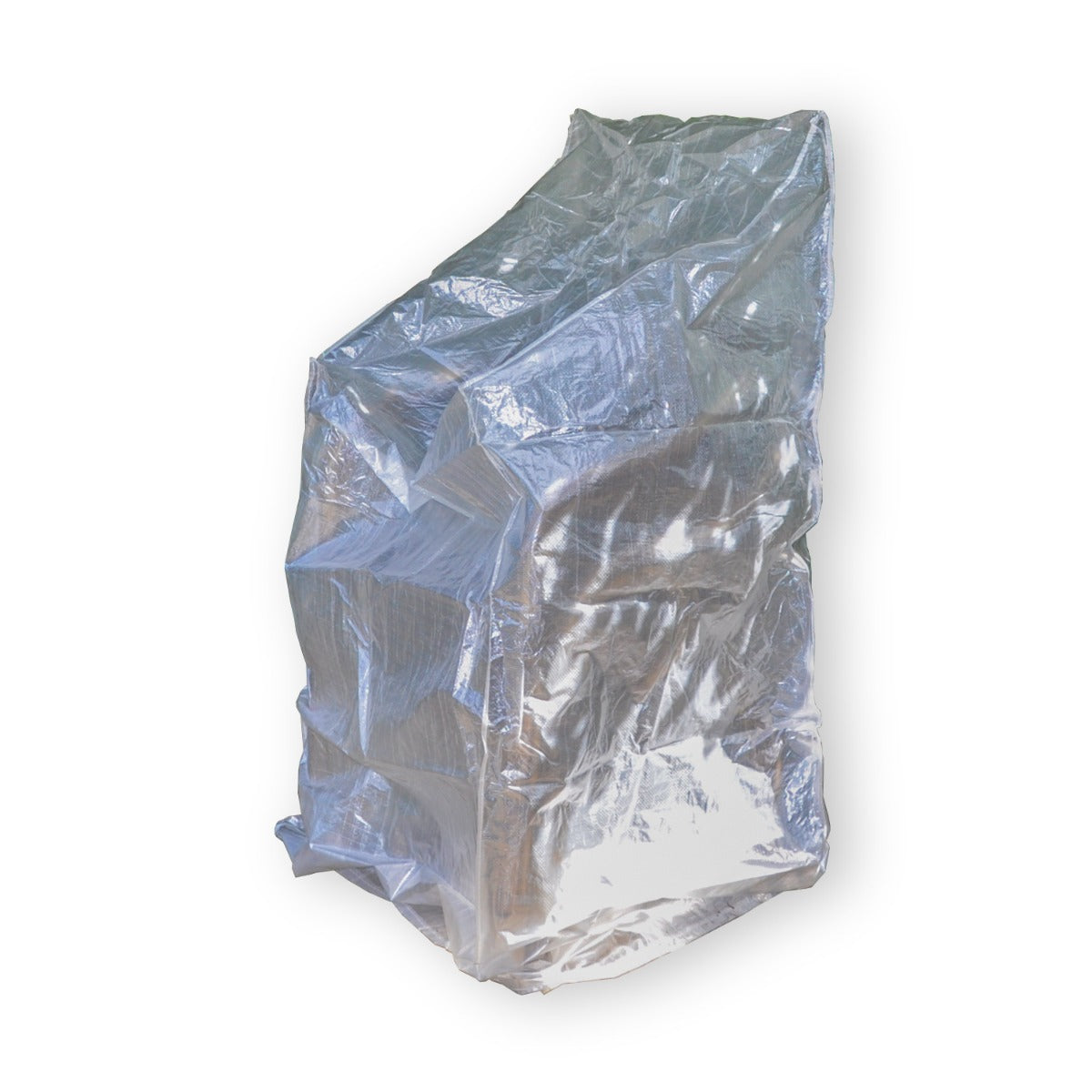 Schutzhülle für Gartenstühle Stapelstühle aus robusten PE mit Ösen, Gartenstühle Abdeckung XL (65x65x110/150cm)