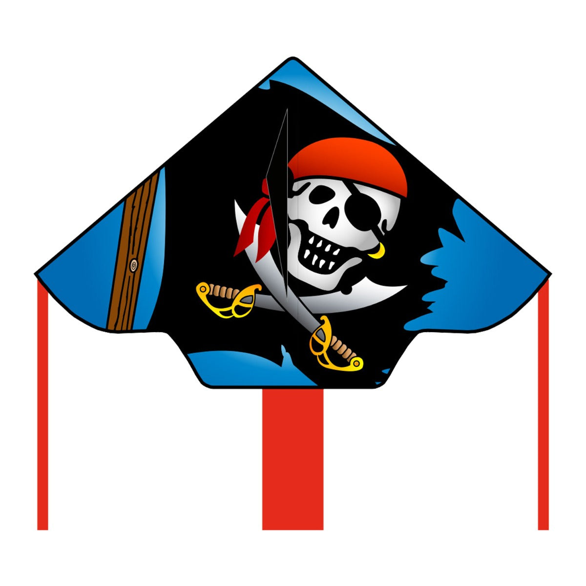 Kinderdrachen Einleiner Drachen HQ Simple Flyer Jolly Roger 120 cm Flugdrachen