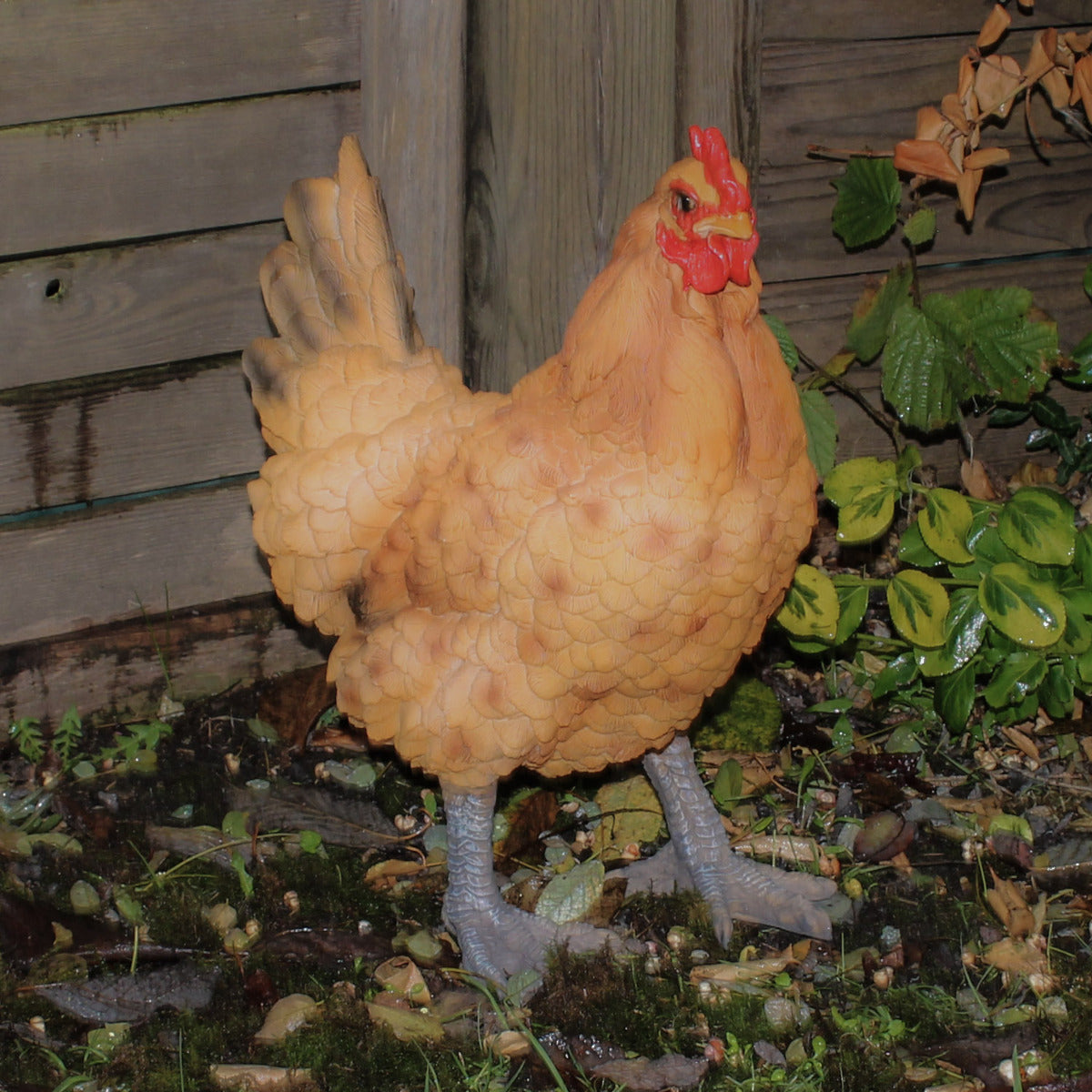 Gartendeko Huhn Figur Braun 35cm stehend Deko Hühner Deko Hennen