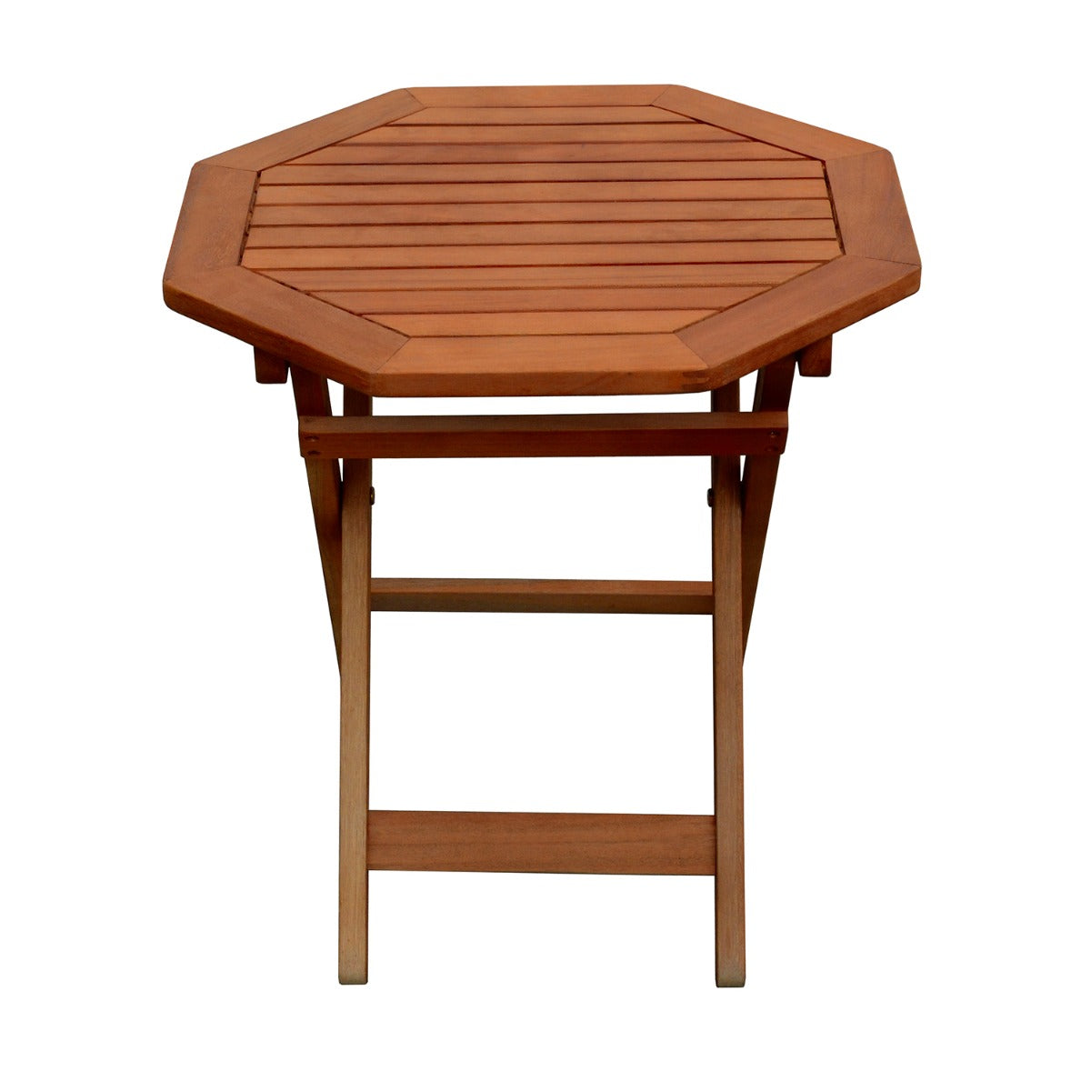 Garden Pleasure Klapptisch Mayfield - Eukalyptus FSC 100%, klappbarer achteckiger Gartentisch Holz, Balkontisch 46,5x50 cm - Platzsparend, Holztisch Garten