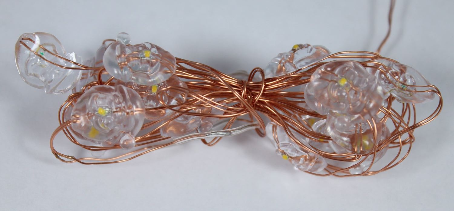 LED-Lichterkette Weihnachtsmann 5er Set à 20 Leuchten warmweiß Tisch Weihnachtsdeko Innenraum Weihnachtsbeleuchtung