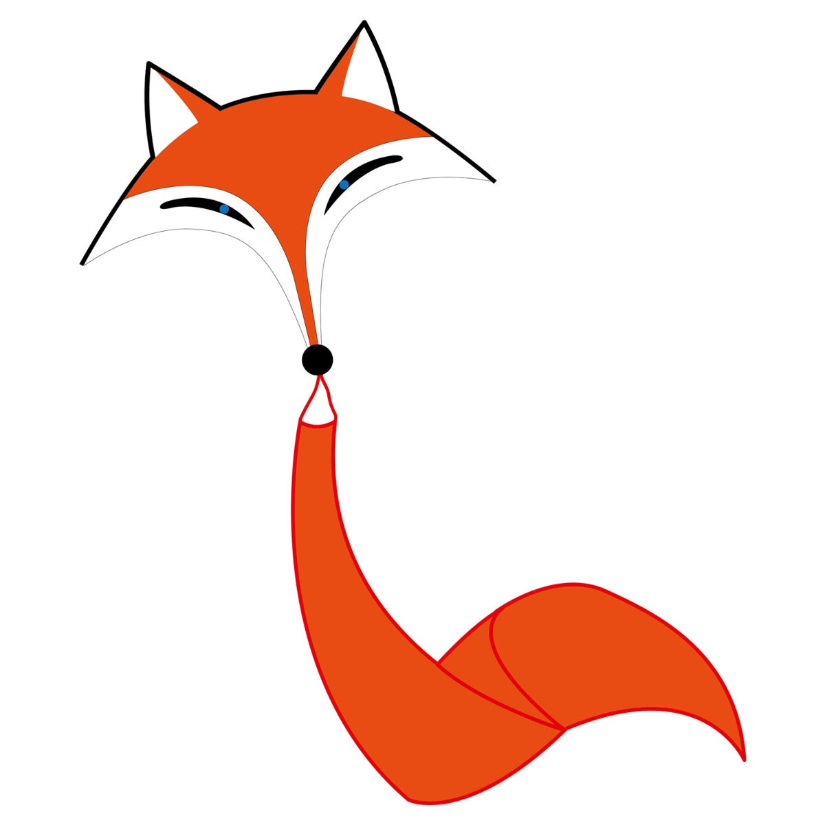 Kinderdrachen Einleiner Fox Kite Fuchs HQ Drachen