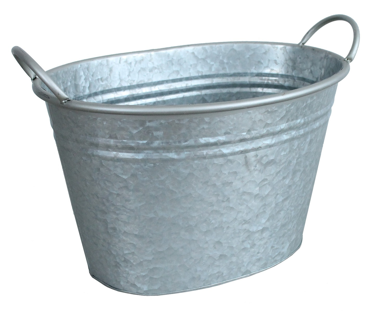 Pflanztopf Pflanzgefäß Zinkwanne 3er Set Silber Blumentopf Pflanzkübel