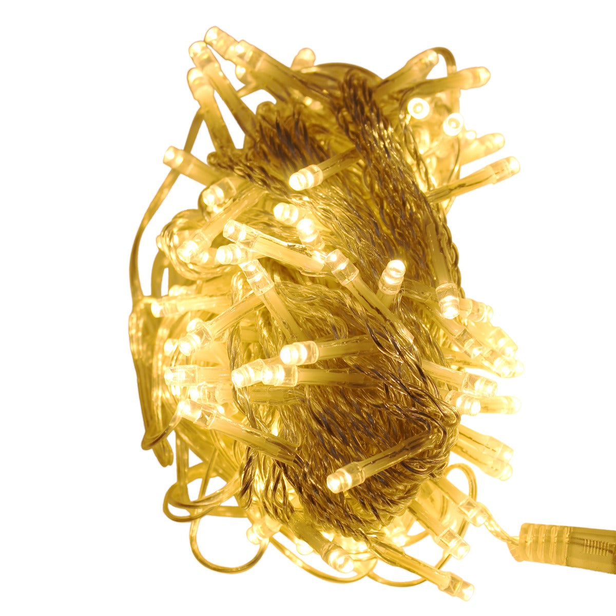 LED Lichterkette mit 100 LEDs warmweiss 10 Meter Weihnachtsbeleuchtung für innen und außen