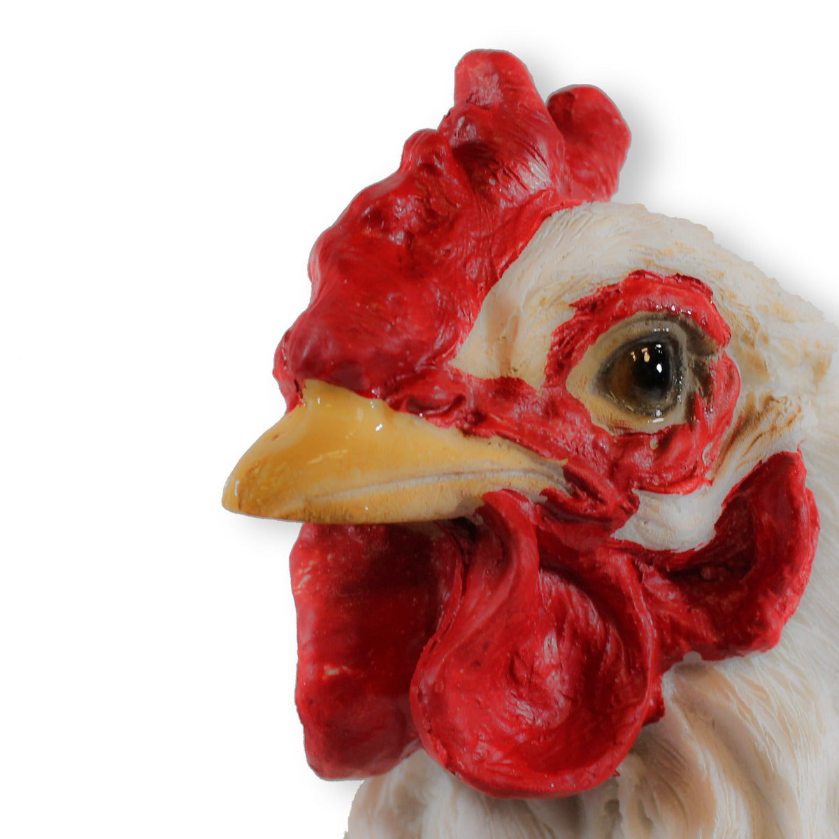 Gartendeko Huhn Figur Weiß 35cm stehend Deko Hühner Deko Hennen