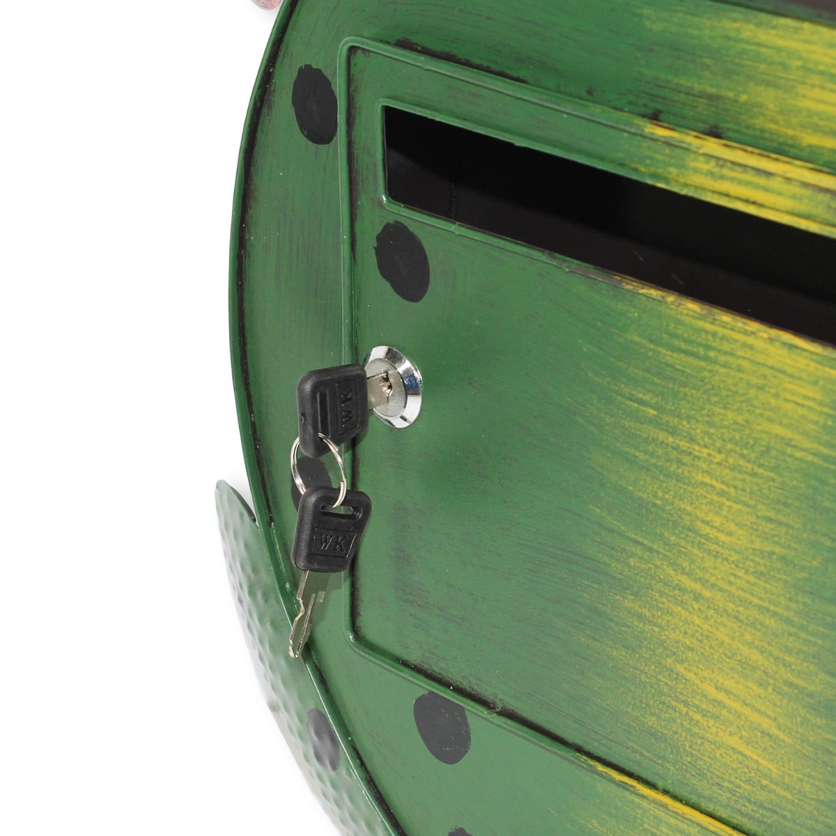 Briefkasten Metall Frosch "Kermit" handbemalt Briefkasten Tiere Metall Postkasten