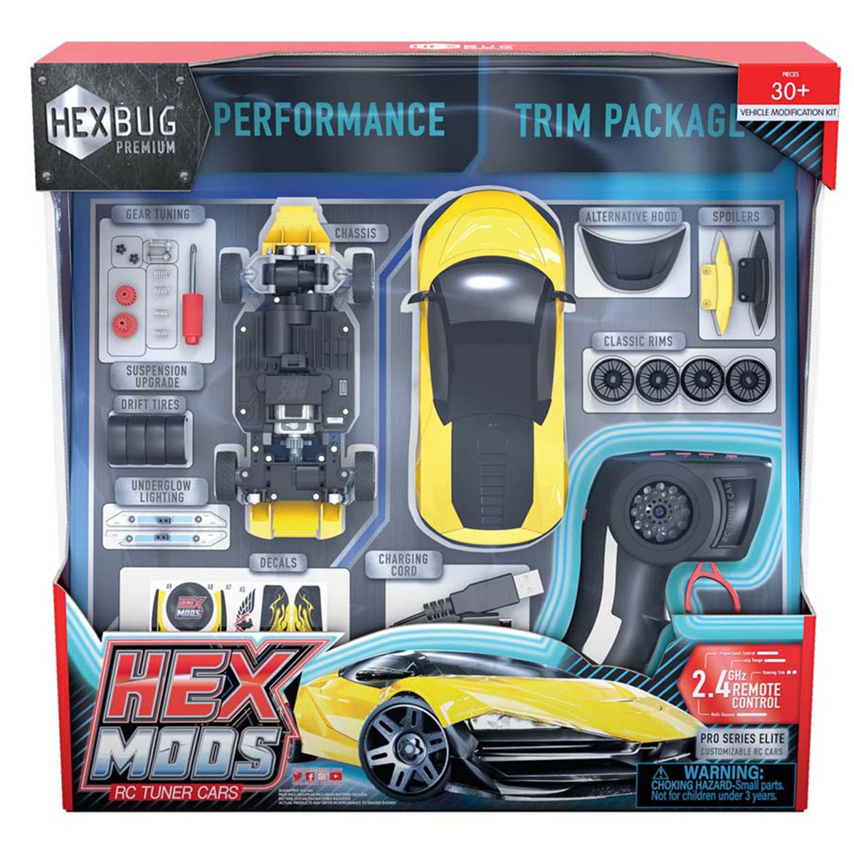 Hexbug 434-7810 HEXMODS Pro Series Elite - Falcon 1:28 RC Einsteiger Modellauto Elektro Sportwagen