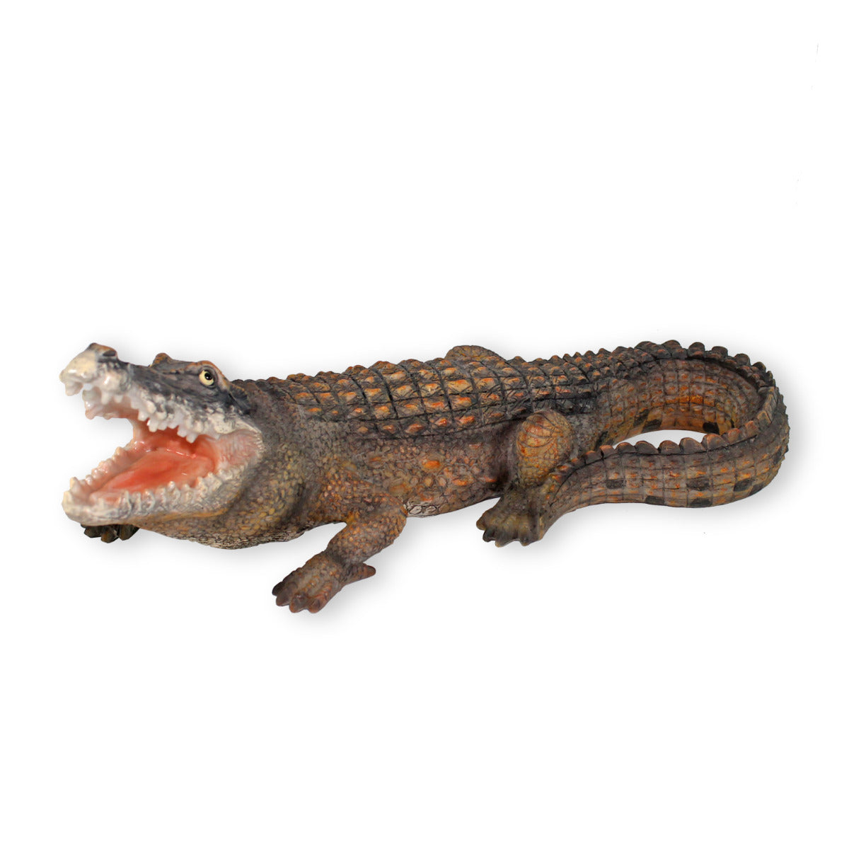 Krokodil Figur Tierfigur Tierfigur Reptil Dekofigur Gartenfigur 37cm