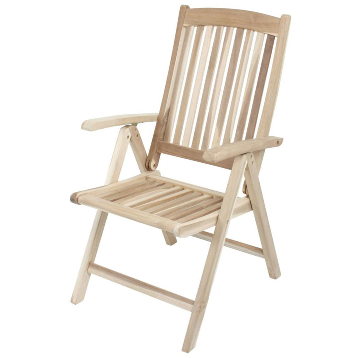 Gartenstuhl Hochlehner JAVA 5-fach verstellbar Teak Holz Klappstuhl Holzstuhl