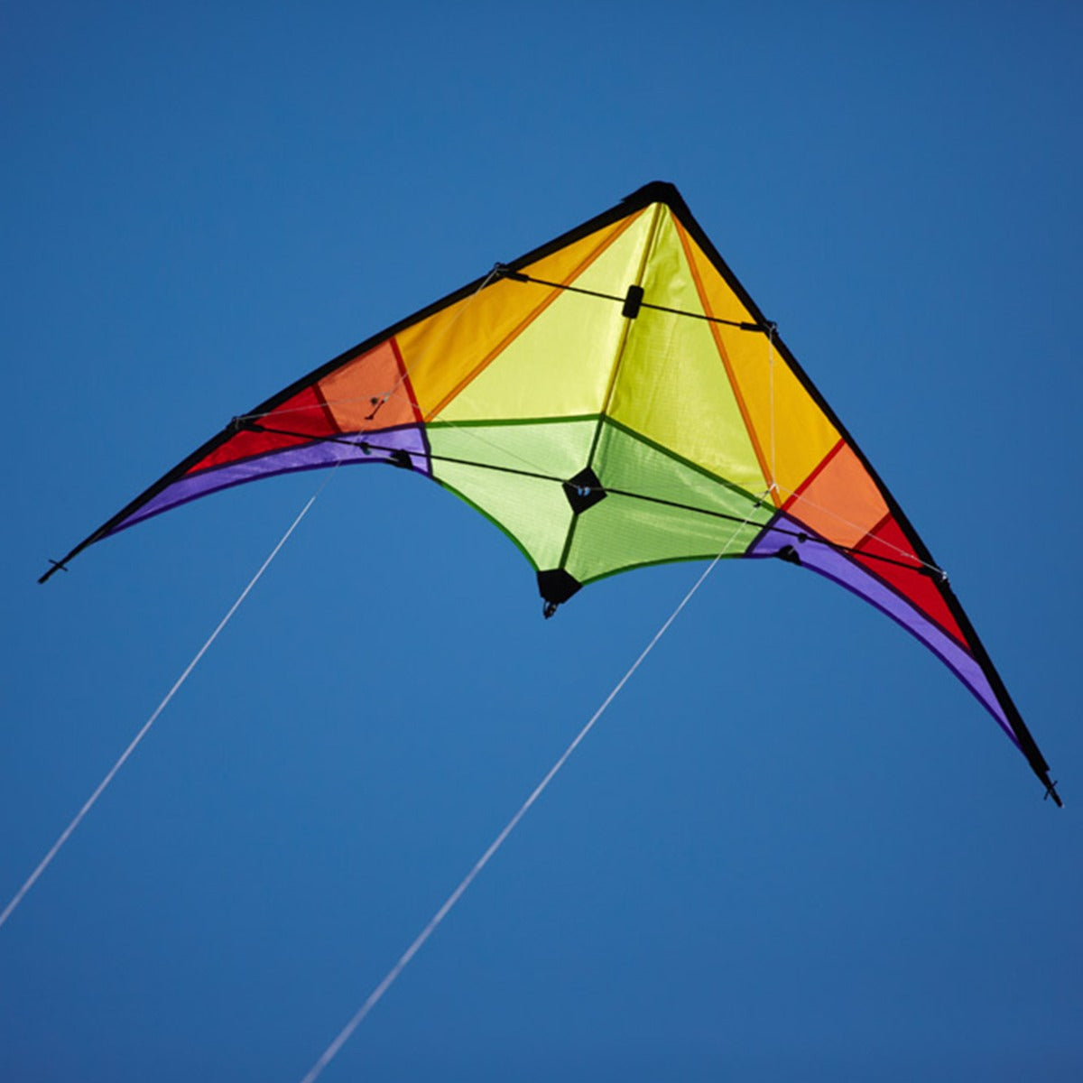 Kinderdrachen Zweileiner Lenkdrachen HQ Rookie Rainbow 120cm Flugdrache