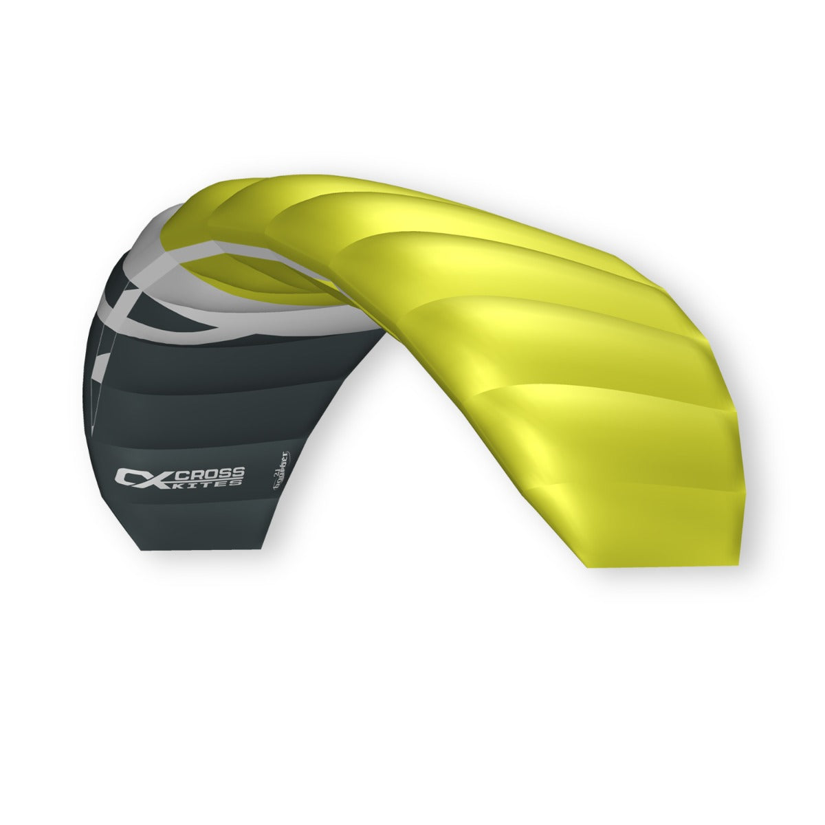 CrossKites Lenkmatte Boarder Green 2.1 R2F Trainerkite Lenkdrachen mit Bar