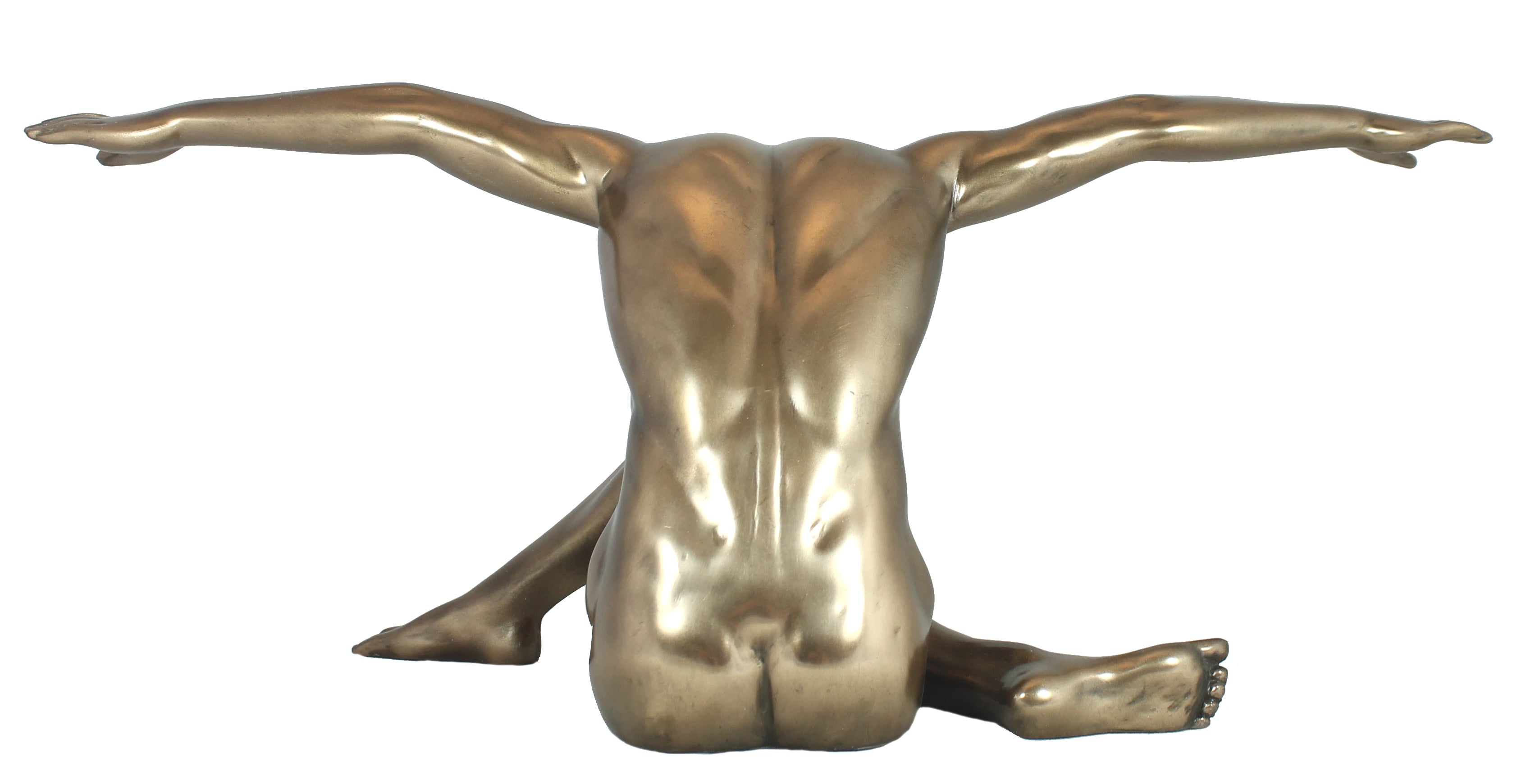 Dekofigur Körperkulturen Akt nackter Mann sitzend erotische Dekoration Nacktfigur