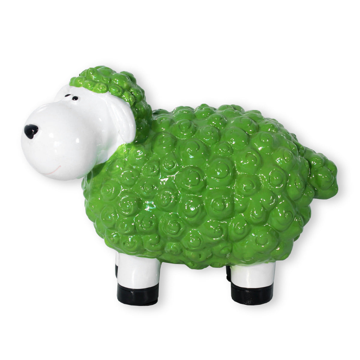 Buntes Deko Schaf grün Gartenfigur Schaf Dekofigur Schaf lustige Schafe