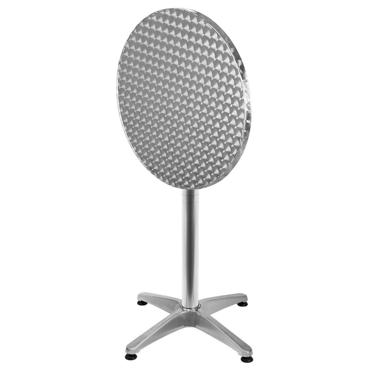 Stehtisch klappbar mit Stehtischhusse Deutschland Ø 60cm 2in1 Bistrotisch Aluminium höhenverstellbar 70cm / 110cm