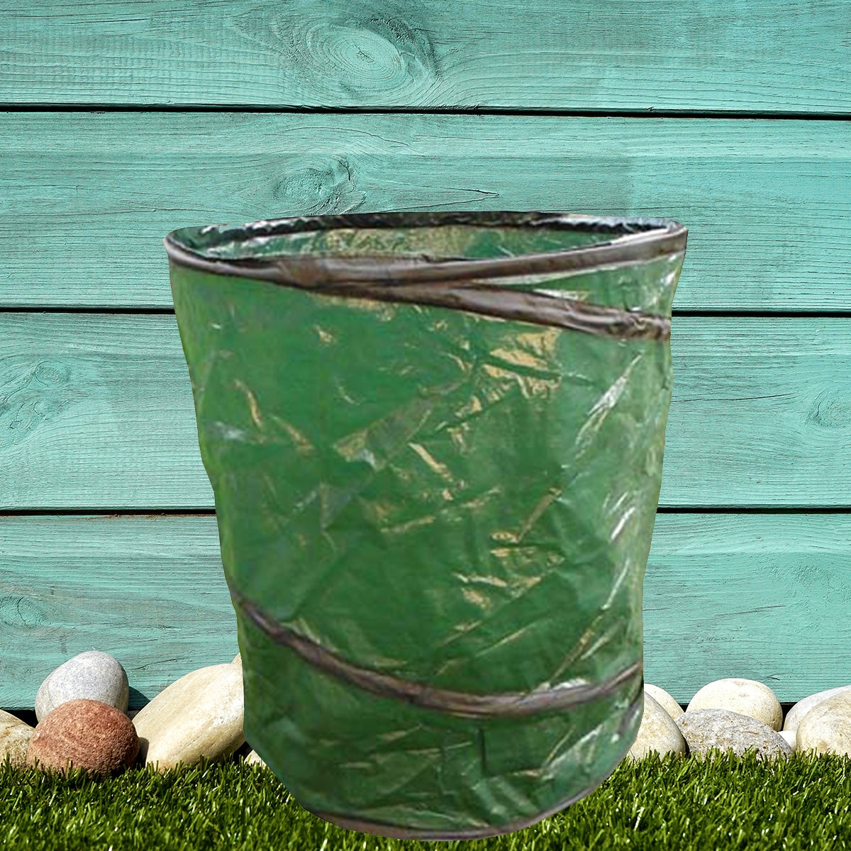 Pop Up Gartensack Laubsack 160 Liter PE-Gewebe Pop Up Säcke Abfallsack