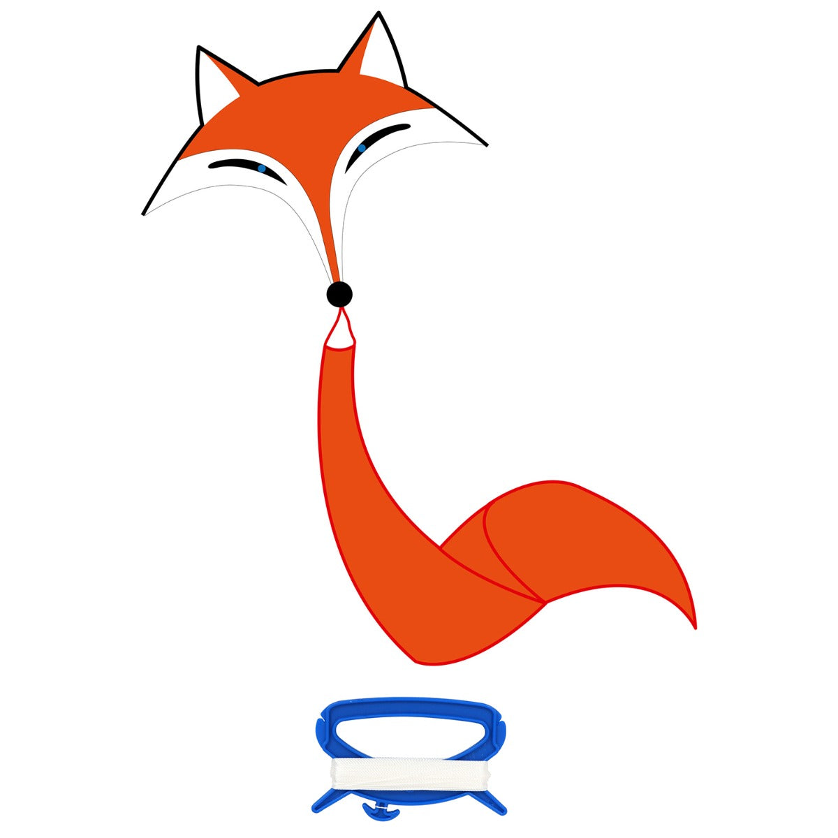 Kinderdrachen Einleiner Fox Kite Fuchs HQ Drachen