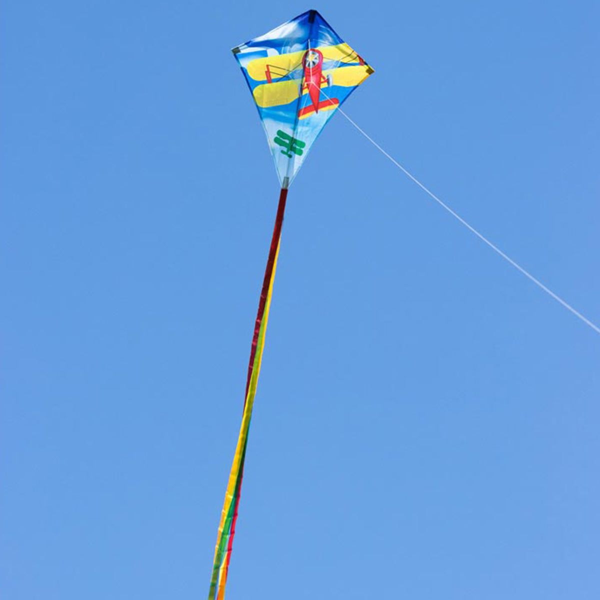 Kinderdrachen Einleiner Drachen HQ Eddy Classic Biplane 70 cm Flugdrachen