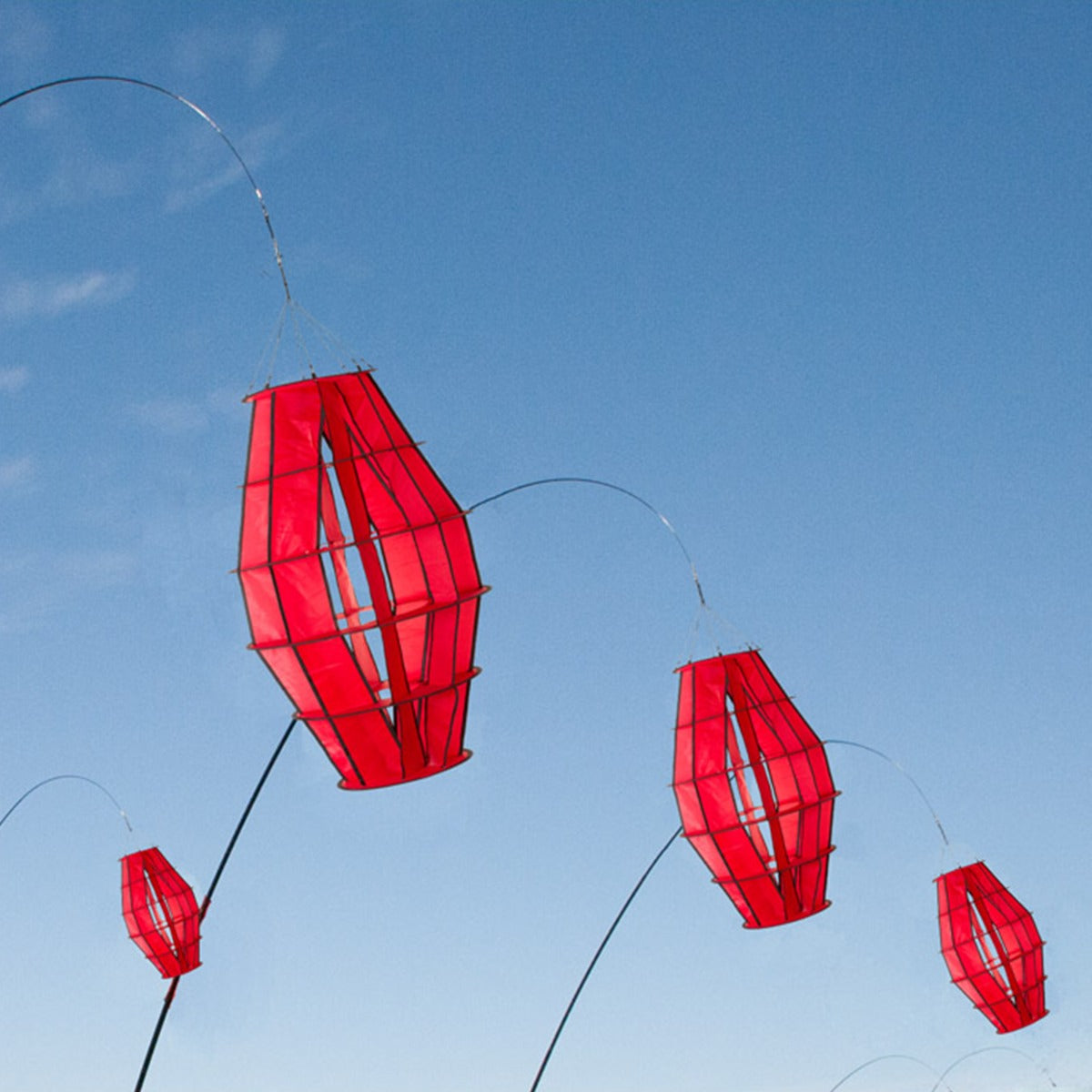 Windspiel HQ Hoffmanns Lampion S Rot Laterne Hängedeko Dekohänger