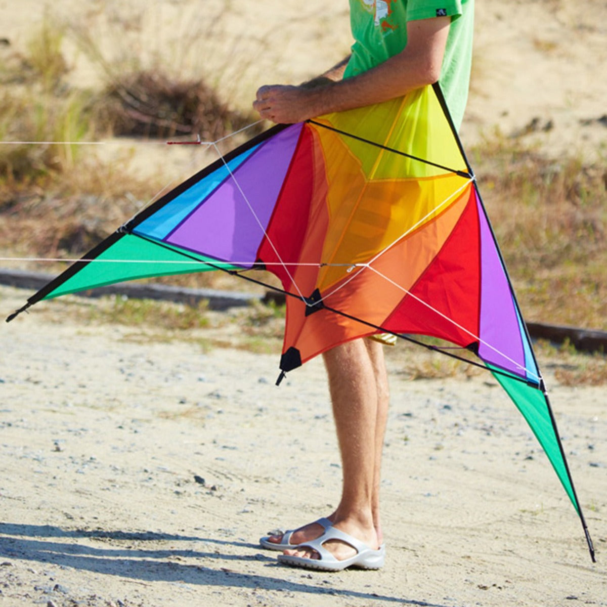 Kinderdrachen Beginner Lenkdrachen HQ Trigger Rainbow Flugdrachen