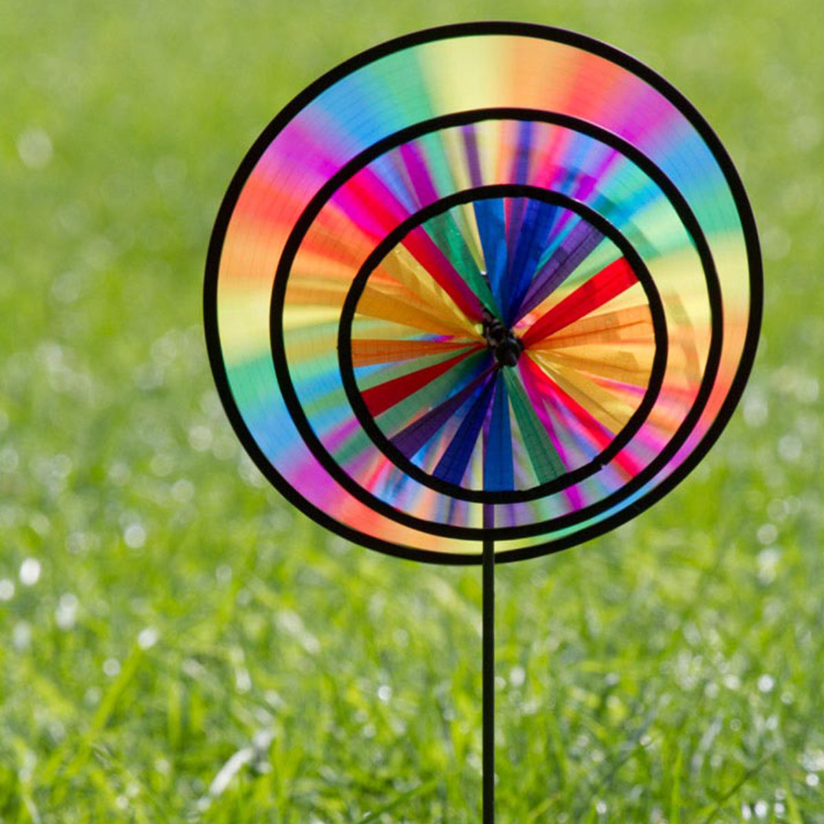 Windspiel HQ Magic Wheel Triple 28 cm Garten Dekoration Windrad