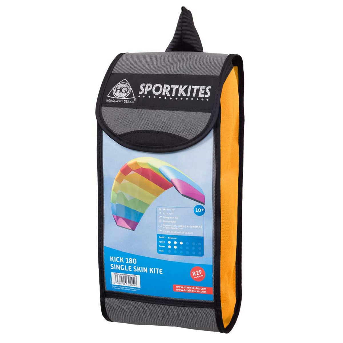 Lenkmatte HQ Kick 180 Single Skin Kite R2F Beginner Lenkdrachen Kite