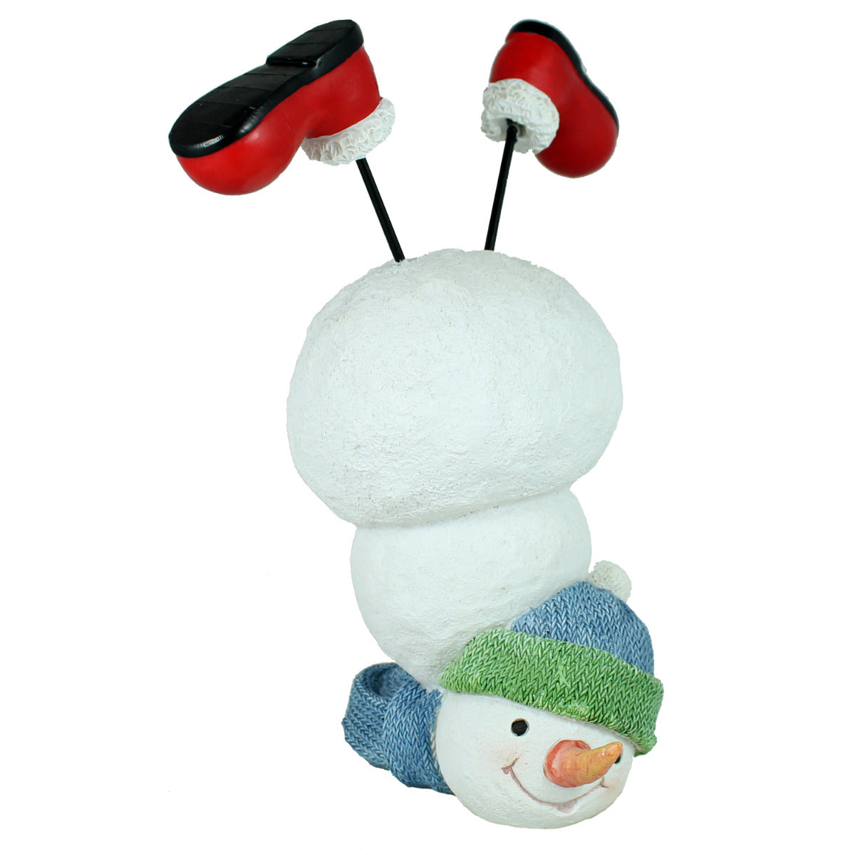 Schneemann Figur Handstand Weihnachtsfiguren für draußen Schneemann Deko outdoor Weihnachtsdeko