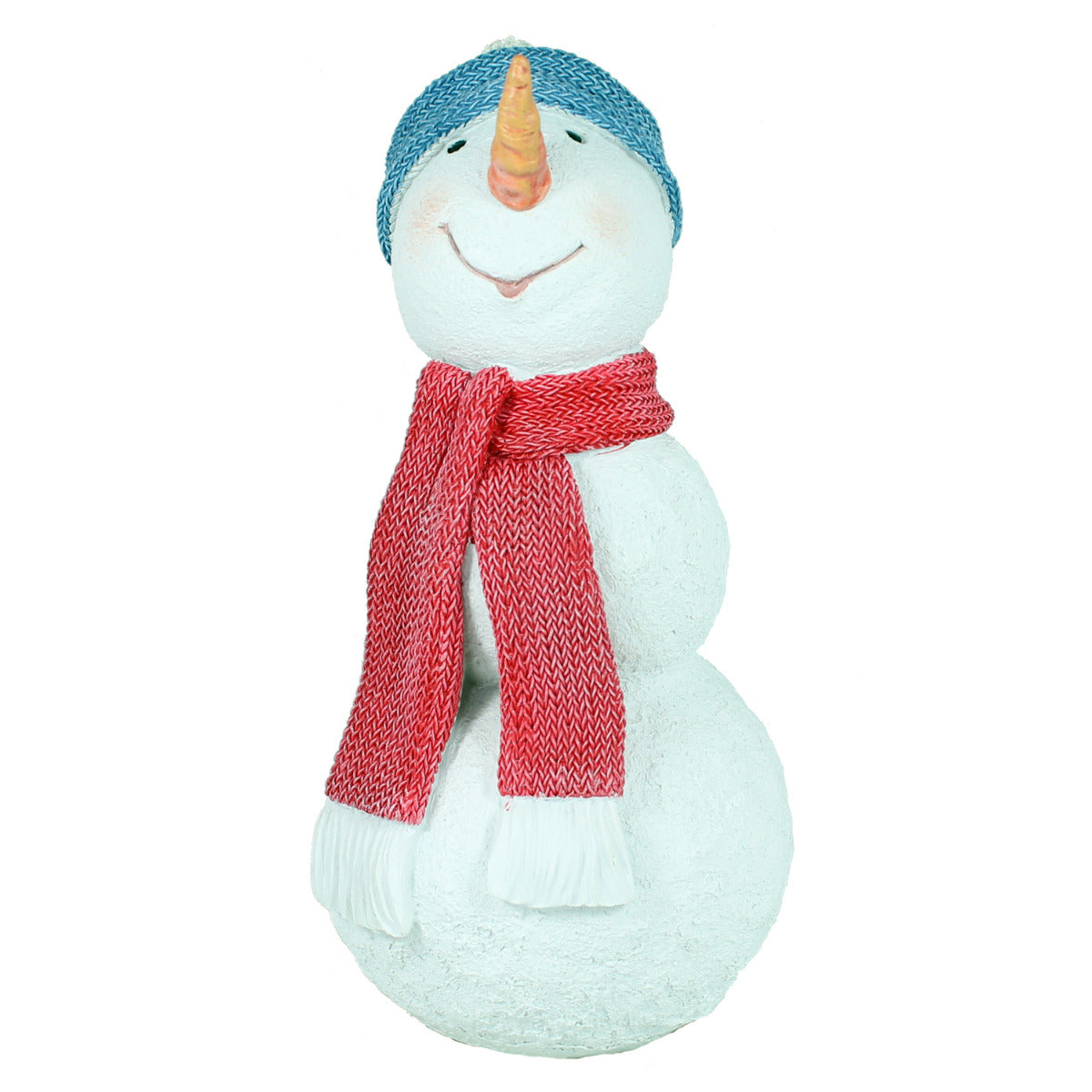 Schneemann Figur Schal Weihnachtsfiguren für draußen Schneemann Deko outdoor Weihnachtsdeko