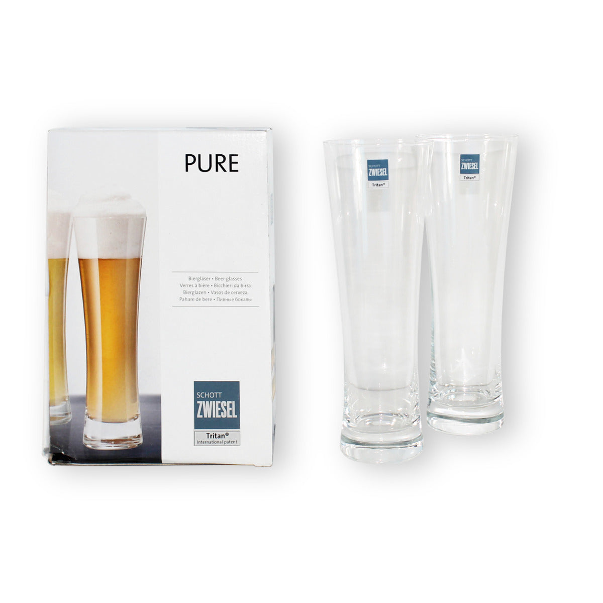 SCHOTT ZWIESEL Bier Gläser Set Pure Serie 2er Set Bierglas Set