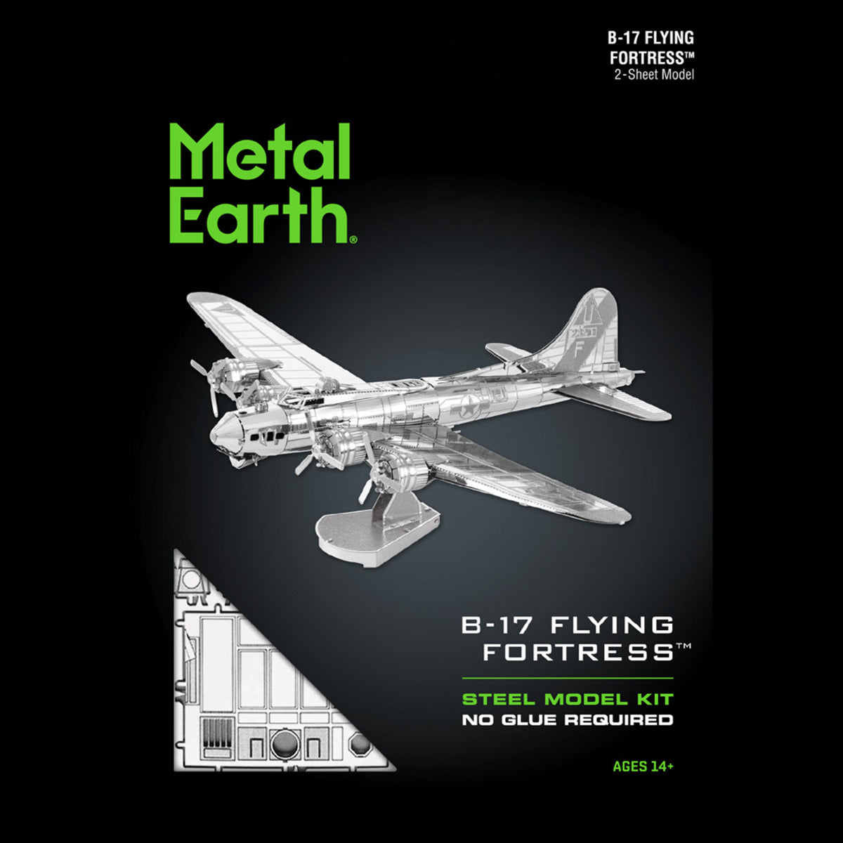 Metal Earth Metallbausätze MMS091 B-17 Flying Fortress Metall Modell