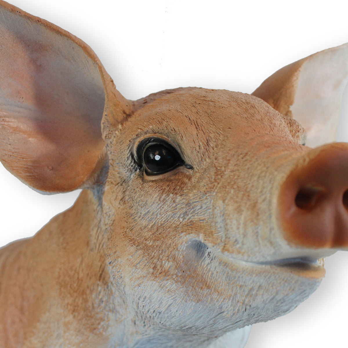 Schwein Figur sitzend Deko Schwein Garten Bauernhof Tierfigur Gartenfigur Schweinchen