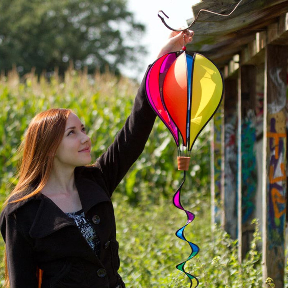 Windspiel HQ Hot Air Balloon Twist Mini Heißluftballoon Garten Dekoration