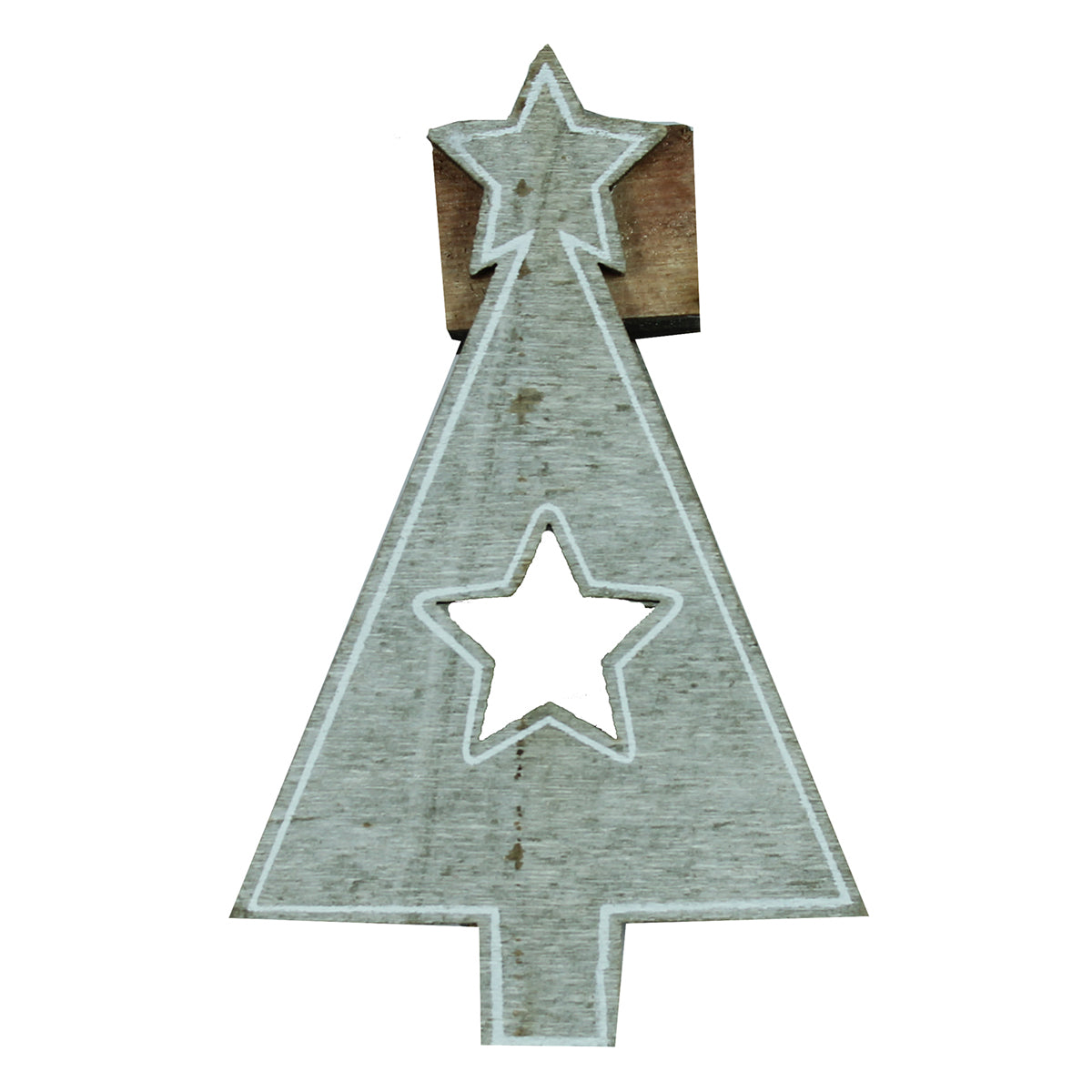 LED Lichterkette HOLZ 4er Set à 10 Leuchten Batteriebetrieb warmweiß für innen Weihnachtsbeleuchtung