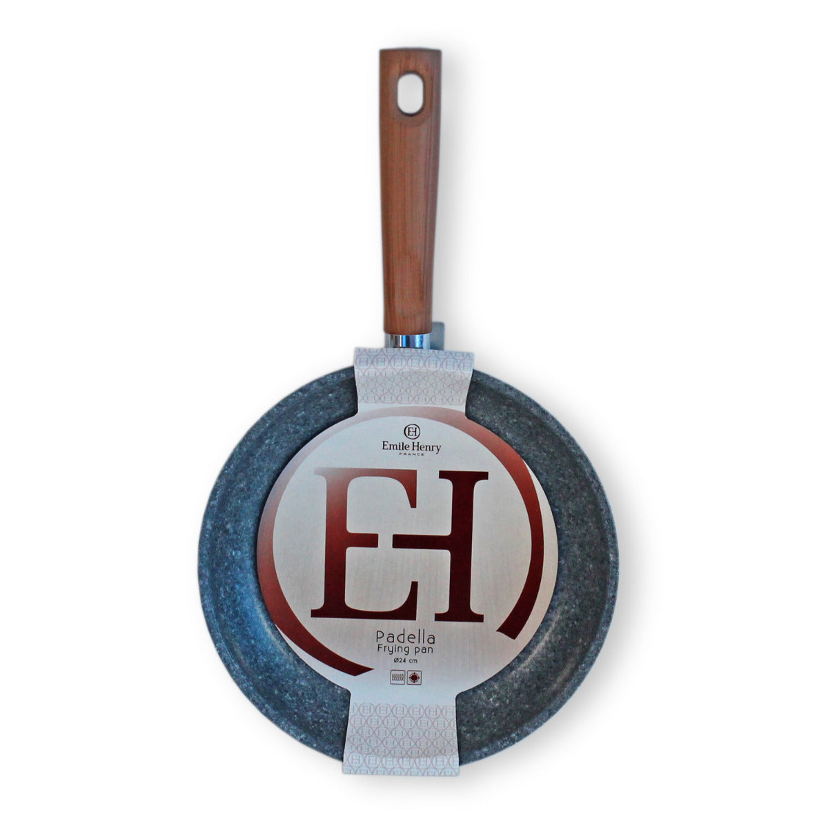 EMILE HENRY Bratpfanne Induktion Pfanne Aluguss Bratpfanne PADELLA 24 cm