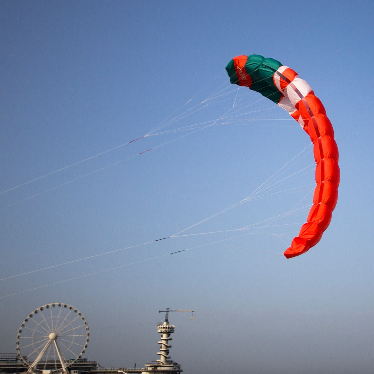 CrossKites Quattro 3.5 Orange Lenkmatte Vierleiner Lenkdrachen Kite Flugdrachen R2F