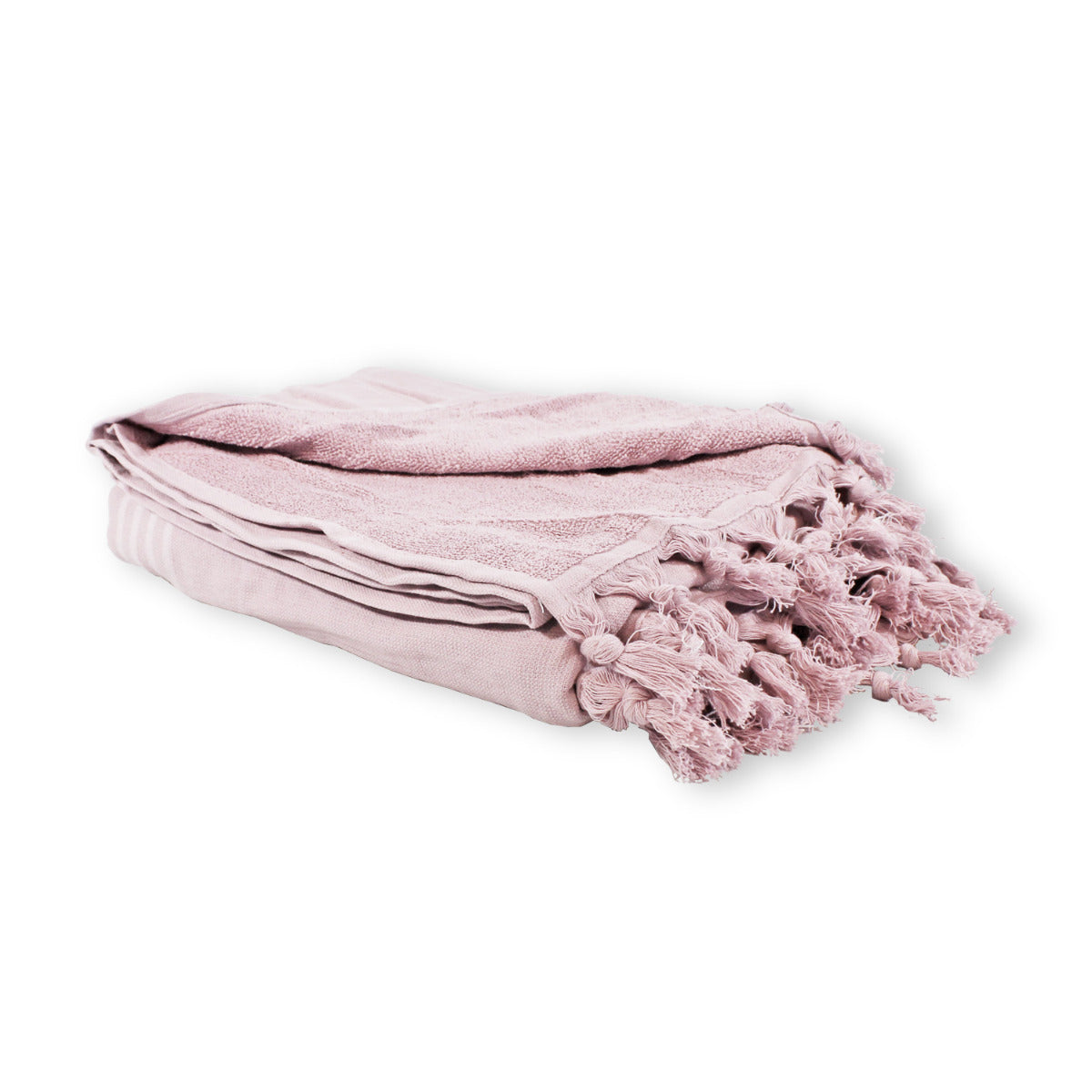 BYRKLUND Hamamtuch 170x90 Rosa Saunatuch Badetuch