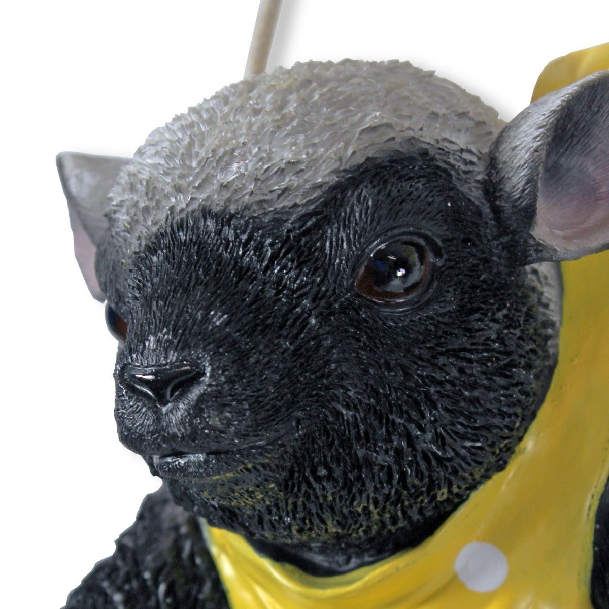 Lamm Figur hängend Gartenfigur Lämmchen gelb lustige Gartenfiguren Lämmer Deko Figuren